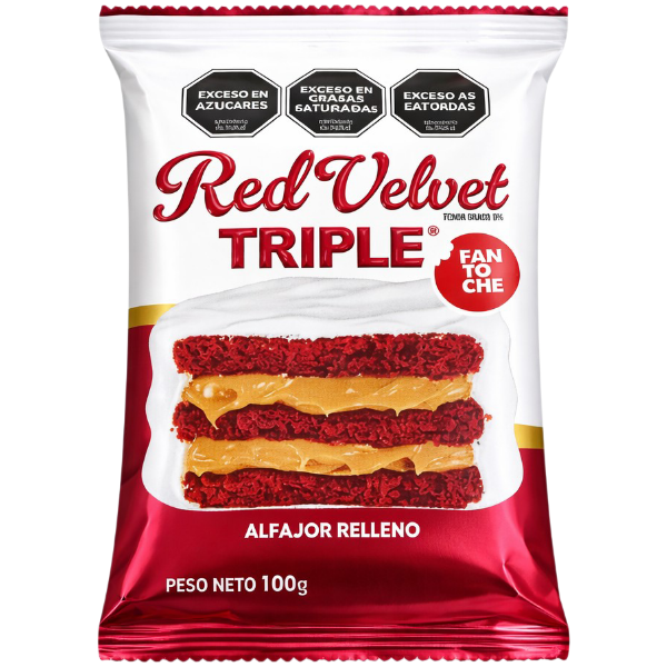 Alfajor Triple Fantoche Red Velvet