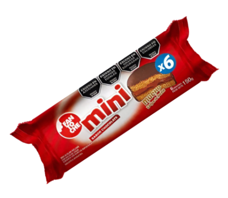 Alfajor Tubo Fantoche x 6 unidades