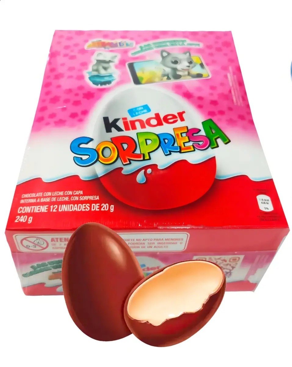 Huevo Kinder Sorpresa “Niña / Niño” Caja 12 Unidades