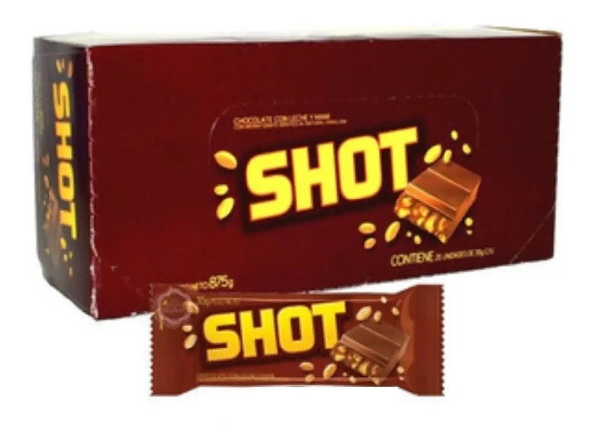 Chocolate SHOT con maní 35g 