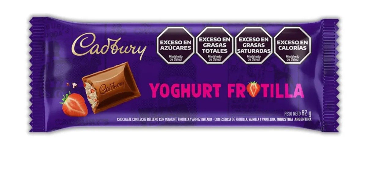 Chocolate Cadbury Frutilla Relleno Yoghurt 82 g