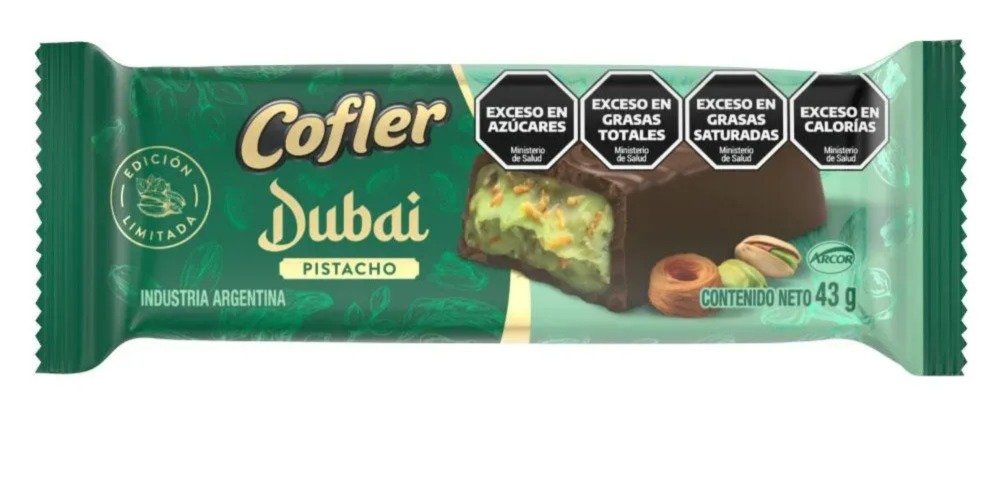 Chocolate Cofler Dubai x unidad x 43g