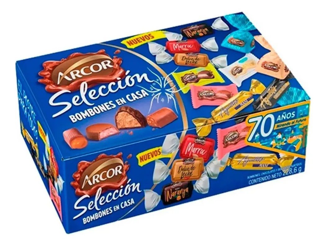 Seleccion Bombones En Casa Arcor Chocolates Surtidos 228,6g