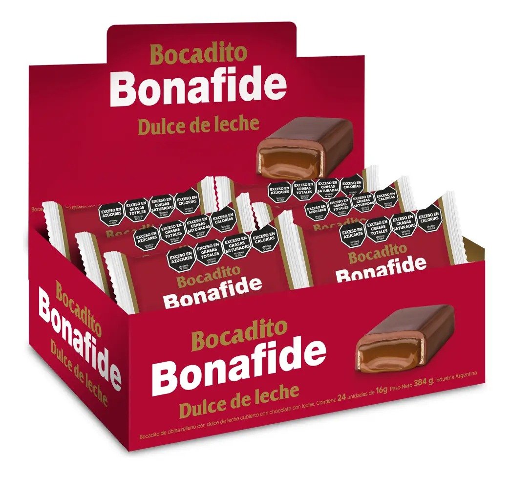 Bocadito Bonafide Dulce de Leche Chocolate x unidad