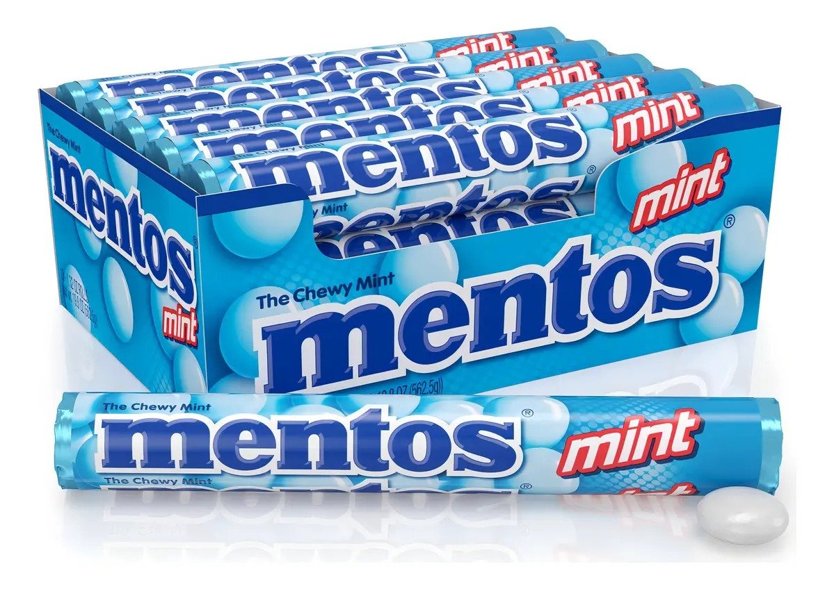 Caramelos de Menta Mentos  12 unidades