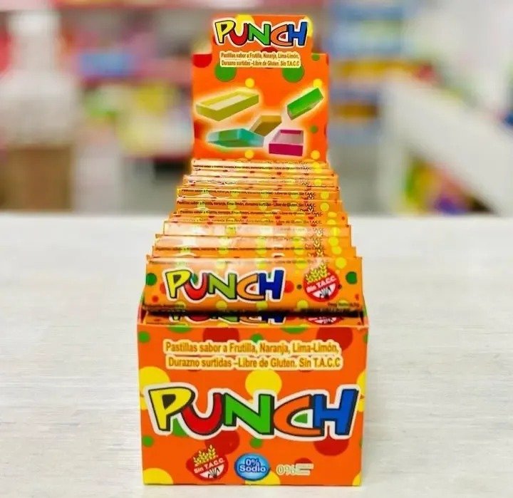 Pastillas Billiken Punch Caja 60 Unidades X 6,5 Grs