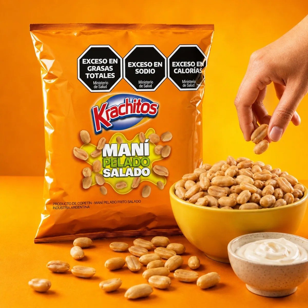 Maní Pelado Salado Krachitos 65g