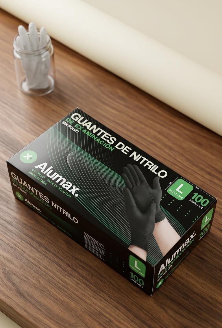 Guantes de Nitrilo caja x 100 unidades